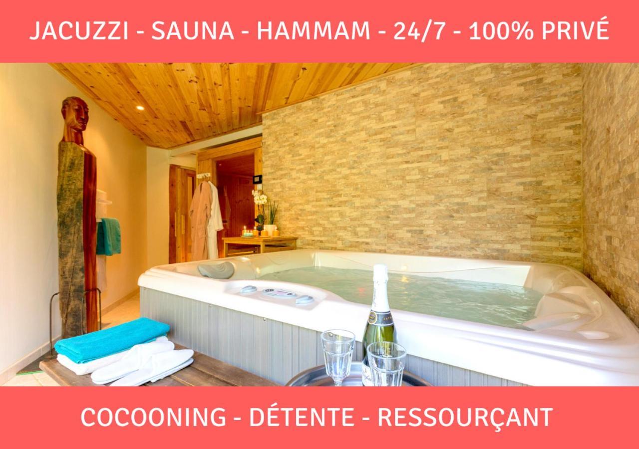 Sauna - Jacuzzi - 100% Prive - L'Estantada Linxe Kültér fotó